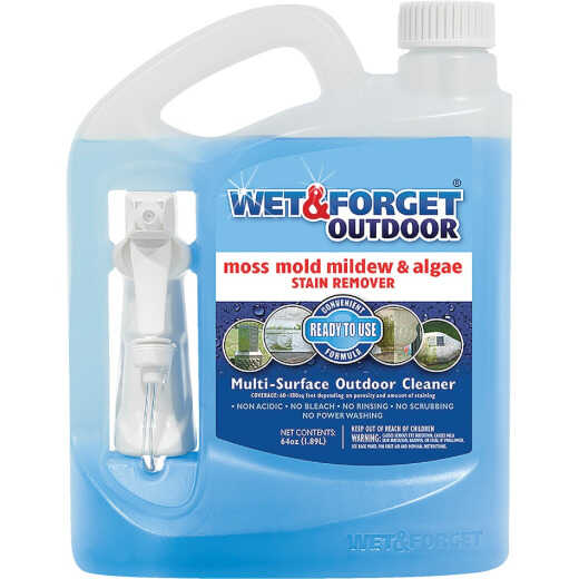 Wet & Forget 64 Oz. Ready To Use Trigger Spray Moss, Mold, Mildew, & Algae Stain Remover