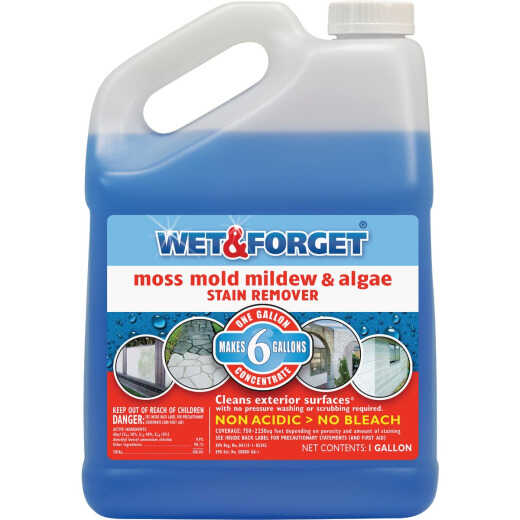 Wet & Forget 1 Gal. Liquid Concentrate Moss, Mold, Mildew, & Algae Stain Remover