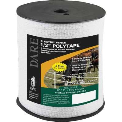 Dare 1/2 In. x 656 Ft. Polyethylene Electric Fence Poly Tape