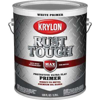 Krylon Rust Tough Primer, White, 1 Gal.